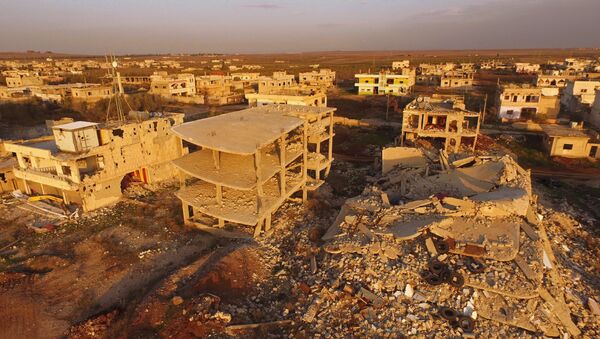 Edificios destruidos en Osman, Siria - Sputnik Mundo
