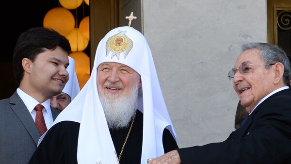 Patriarca Kiril y Raúl Castro en La Habana - Sputnik Mundo