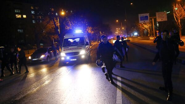 El lugar del atentado en Ankara - Sputnik Mundo