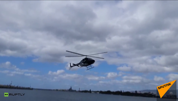 Un helicóptero se estrella en Pearl Harbor - Sputnik Mundo
