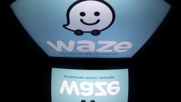 Logo de aplicación Waze - Sputnik Mundo