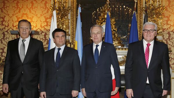 La reunión de jefes de Exteriores del 'cuarteto de Normandía' - Sputnik Mundo