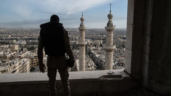 Soldado del ejército sirio en Alepo - Sputnik Mundo