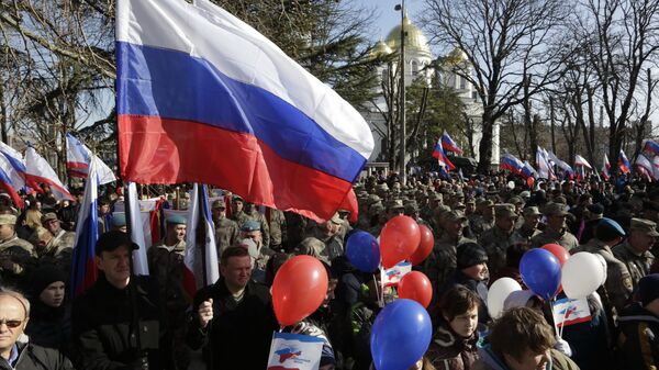 La celebración del 2 aniversario de la adhesión de Crimea a Rusia - Sputnik Mundo