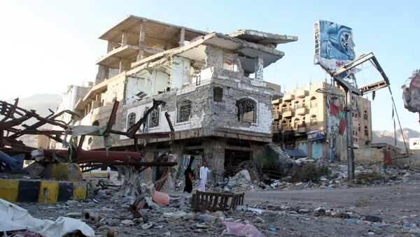 Casas destruidas en Yemen (archivo) - Sputnik Mundo