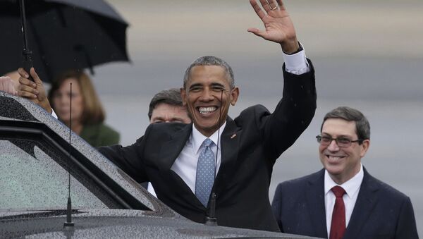 Barack Obama durante su visita a Cuba en marzo de 2016 - Sputnik Mundo