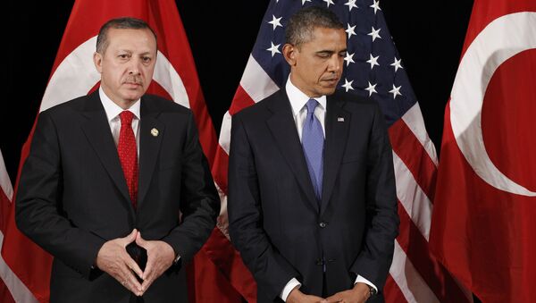 Presidente de Turquía, Recep Tayyip Erdogan, y presidente de EEUU, Barack Obama (Archivo) - Sputnik Mundo