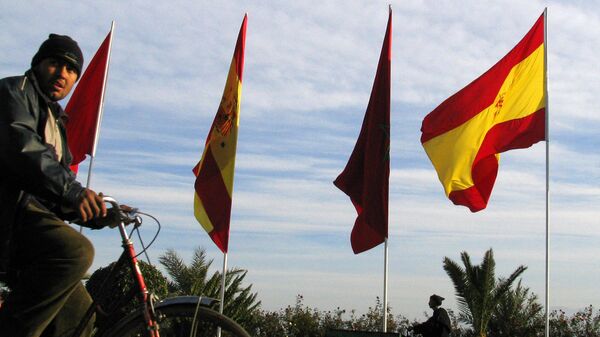 Banderas de España y Marruecos - Sputnik Mundo