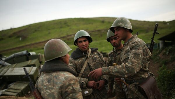 Militares en Nagorno Karabaj (archivo) - Sputnik Mundo