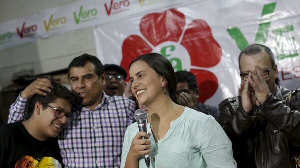 Verónika Mendoza, candidata presidencial peruana - Sputnik Mundo