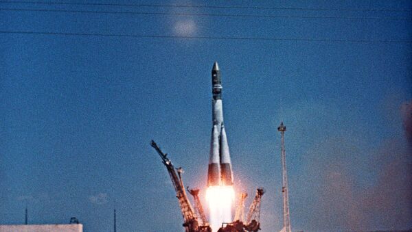 El lanzamiento de la nave espacial  Vostok-1 con Yuri Gagarin a bordo - Sputnik Mundo