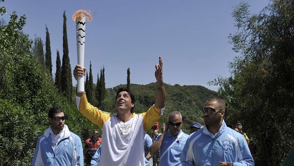 Encienden la llama Olímpica para Río-2016, Atenas - Sputnik Mundo