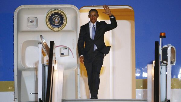 Barack Obama. el presidente de EEUUl lega a Londres - Sputnik Mundo
