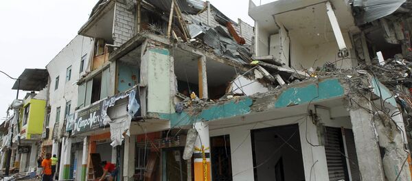 Consecuencias del terremoto en Ecuador Consecuencias del terremoto en Ecuador - Sputnik Mundo