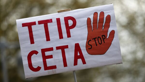 Manifestaciones en contra del TTIP y el CETA - Sputnik Mundo