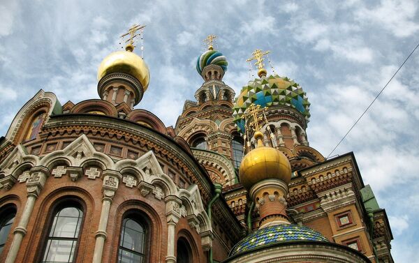 La Iglesia del Salvador sobre la sangre derramada, en San Petersburgo La Iglesia del Salvador sobre la sangre derramada, en San Petersburgo - Sputnik Mundo