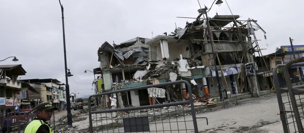 Consecuencias del terremoto en Ecuador Consecuencias del terremoto en Ecuador - Sputnik Mundo
