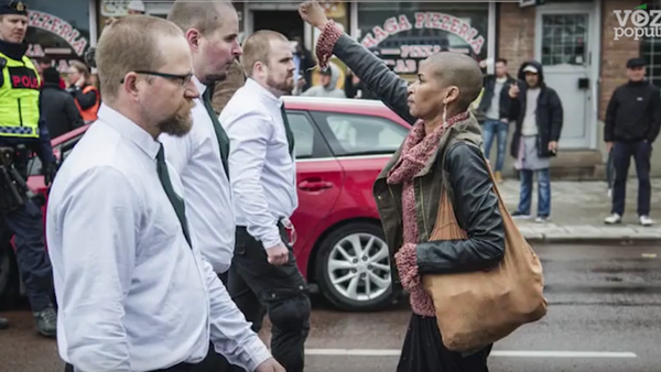 Tess Aspluno enfrenta a los neonazis en Suecia - Sputnik Mundo