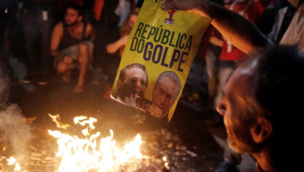 Protesta de militantes de MTST, Brasil (archivo) - Sputnik Mundo