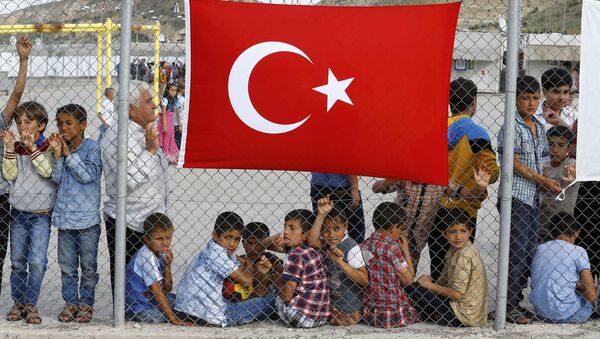 Campamento de refugiados en Nizip, Turquía - Sputnik Mundo