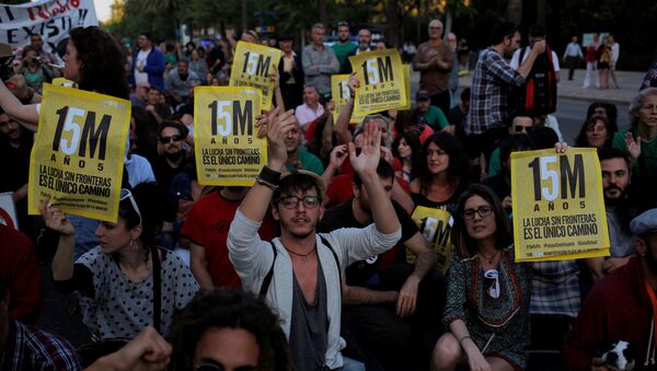 Aniversario del movimiento de los indignados en España - Sputnik Mundo
