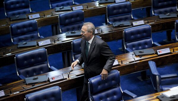 Renan Calheiros, el presidente do Senado de Brasil - Sputnik Mundo