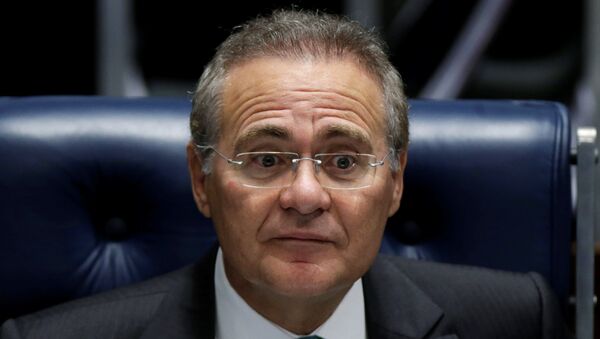 Renan Calheiros, presidente del Senado de Brasil - Sputnik Mundo