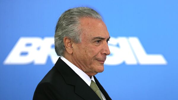 Michel Temer, presidente de Brasil - Sputnik Mundo