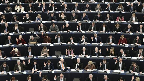 Votación en el Parlamento Europeo (archivo) - Sputnik Mundo