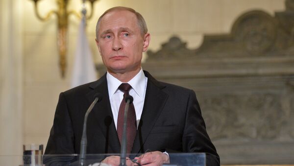 El presidente ruso, Vladímir Putin, durante su visita en Grecia - Sputnik Mundo