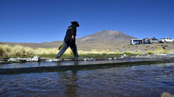 Aguas del Silala en Bolivia, cerca de la frontera con Chile - Sputnik Mundo