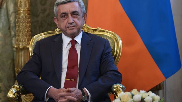 Serzh Sargsián, presidente armenio (archivo) - Sputnik Mundo