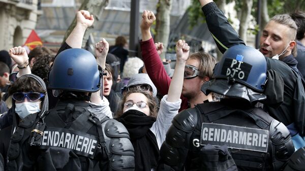 Protestas en Francia contra la reforma laboral - Sputnik Mundo