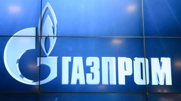 El logo de la empresa rusa Gazprom - Sputnik Mundo