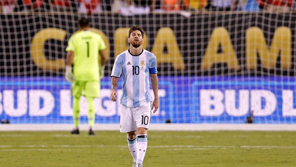 Lionel Messi en la final de la Copa América - Sputnik Mundo