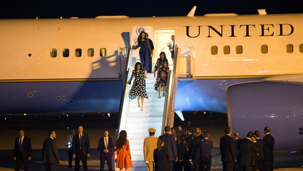 Familia Obama llega a Marruecos - Sputnik Mundo