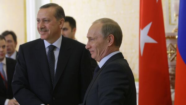 Presidente de Rusia, Vladímir Putin y presidente de Turquía, Recep Tayyip  (archivo) - Sputnik Mundo