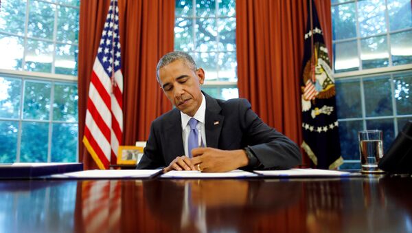Barack Obama, el presidente de EEUU, firma la ley sobre Puerto Rico - Sputnik Mundo