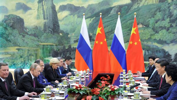 Encuentro entre presidente ruso, Vladímir Putin y presidente chino Xi Jiping en Pekín - Sputnik Mundo