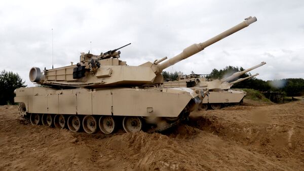 Tanques estadounidenses M1 Abrams - Sputnik Mundo