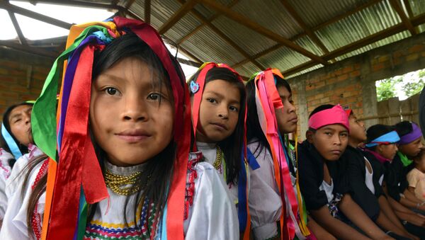 Niñas y niños quechua. Archivo. - Sputnik Mundo