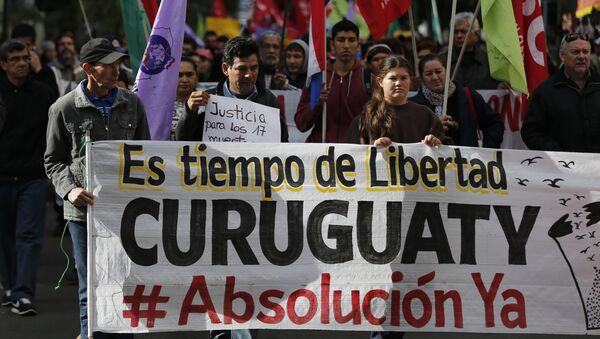 Una manifestación en Asunción, Paraguay - Sputnik Mundo