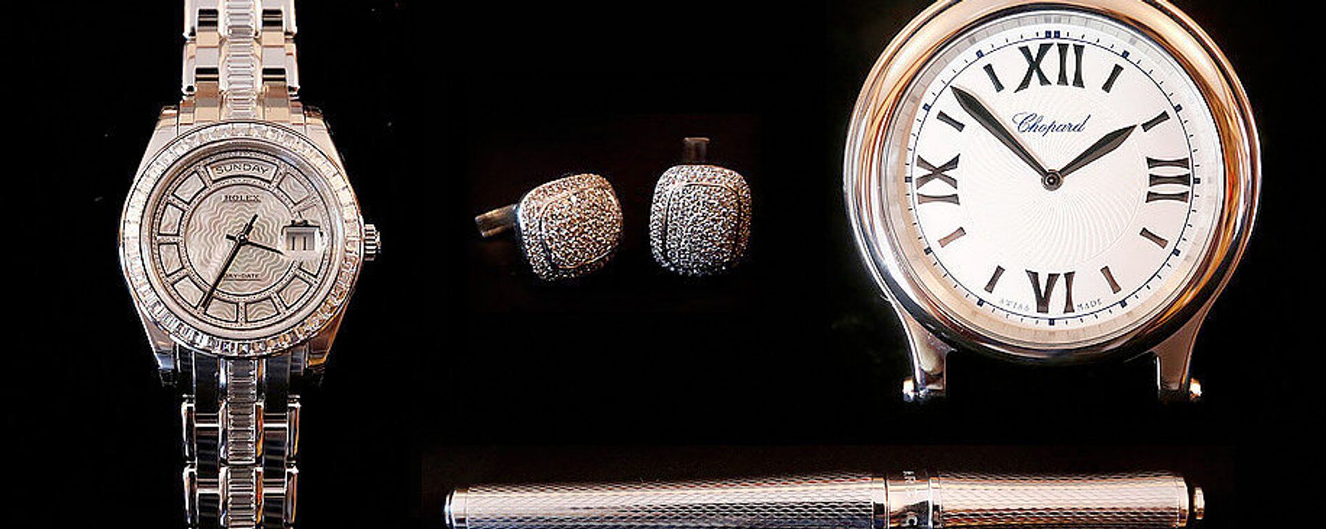 Set de joyas personales de Oro Blanco, Platino y Acero - Sputnik Mundo, 1920, 27.04.2021