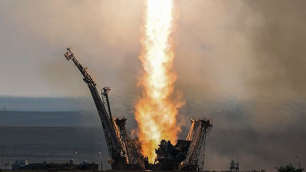 Lanzamiento del cohete-portador Soyuz (archivo) - Sputnik Mundo