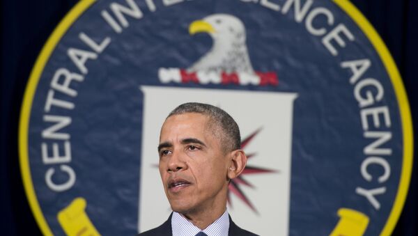 Barack Obama, presidente de EEUU, en la sede de la CIA - Sputnik Mundo