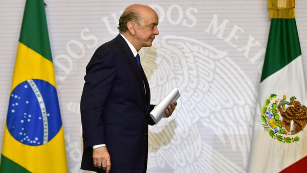 José Serra, ministro de Relaciones Exteriores de Brasil - Sputnik Mundo
