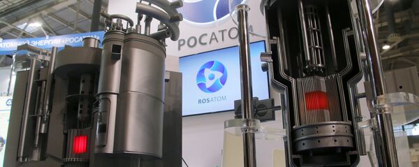 Los modelos de los reactores nucleares modernos de Rosatom en una exhibición en Moscú Los modelos de los reactores nucleares modernos de Rosatom en una exhibición en Moscú - Sputnik Mundo