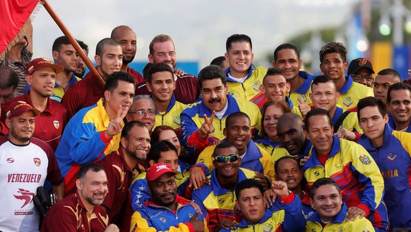 Presidente Nicolas Maduro y equipo olímpico de Venezuela - Sputnik Mundo