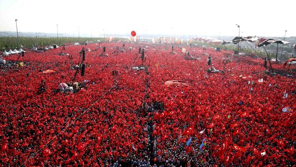 El mitin por la democracia en Turquía - Sputnik Mundo