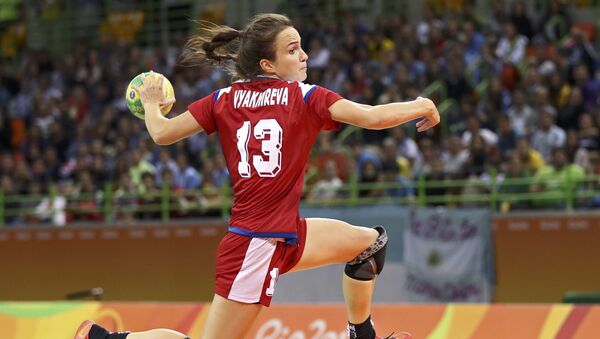 Anna Viájireva, deportista de la selección rusa de balonmano - Sputnik Mundo
